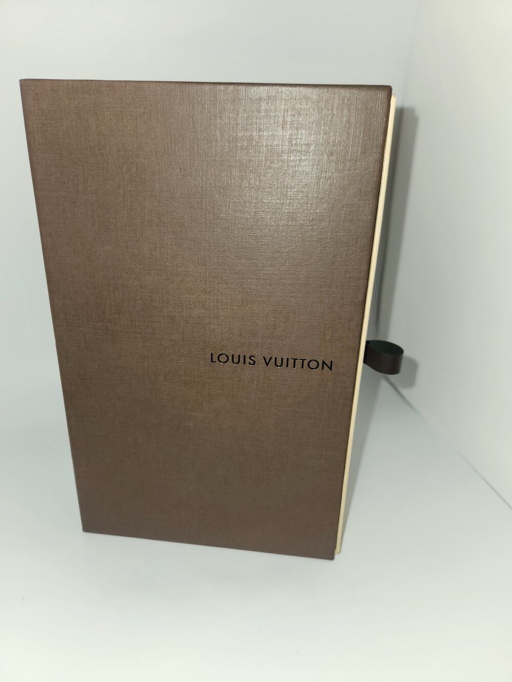 Louis Vuitton Empty Drawer Style Presentation Gift Box Dark Brown Slide Out